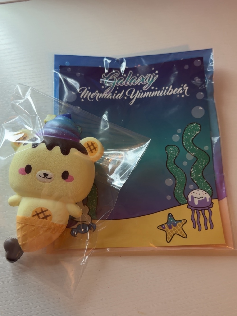 Authentic CreamiiCandy Galaxy Mermaid Yummiibear Squishy | Rare Licensed!